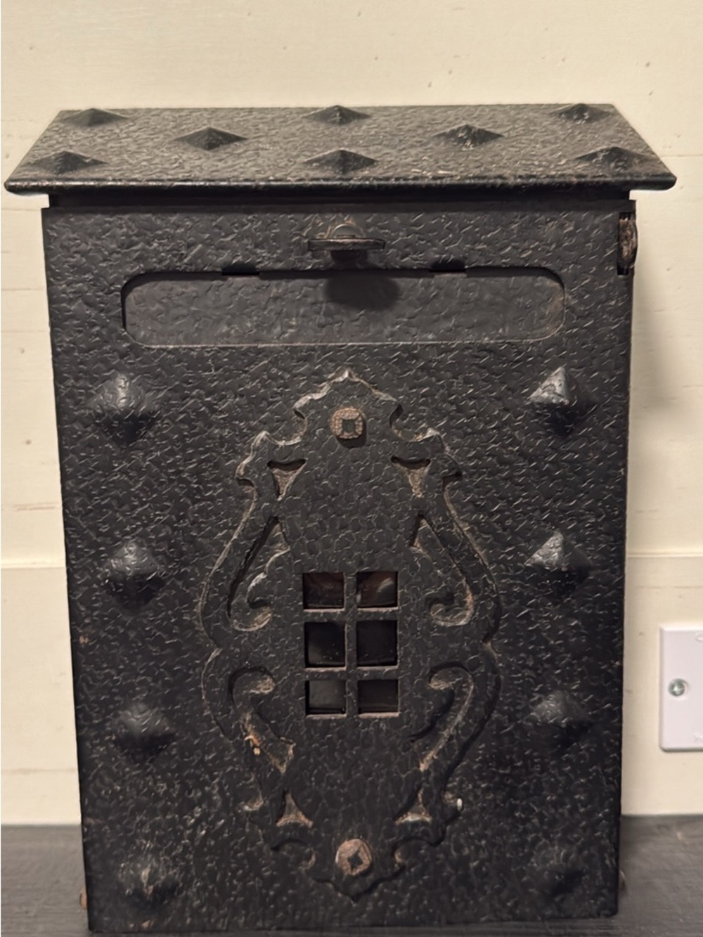 Vintage Black Decorative Metal Mailbox